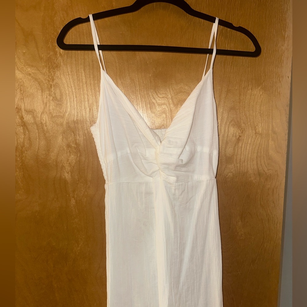 Arie White Midi Dress